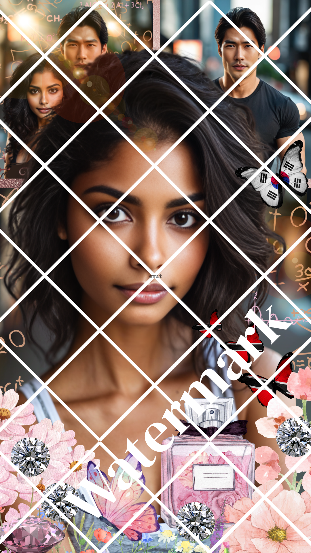 Lockscreen image of a multicultural romance