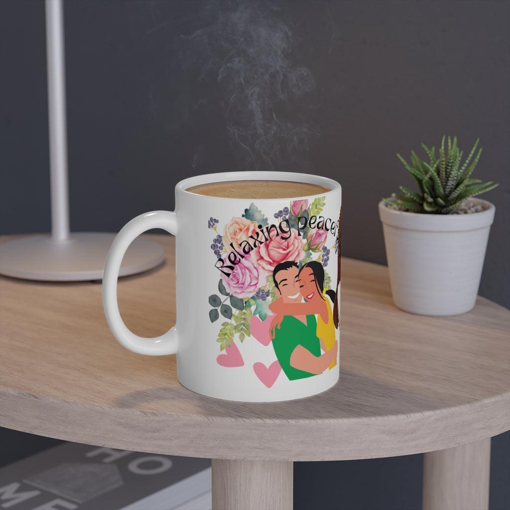 Book Boyfriend White Mug, 11oz - Aprilathomas