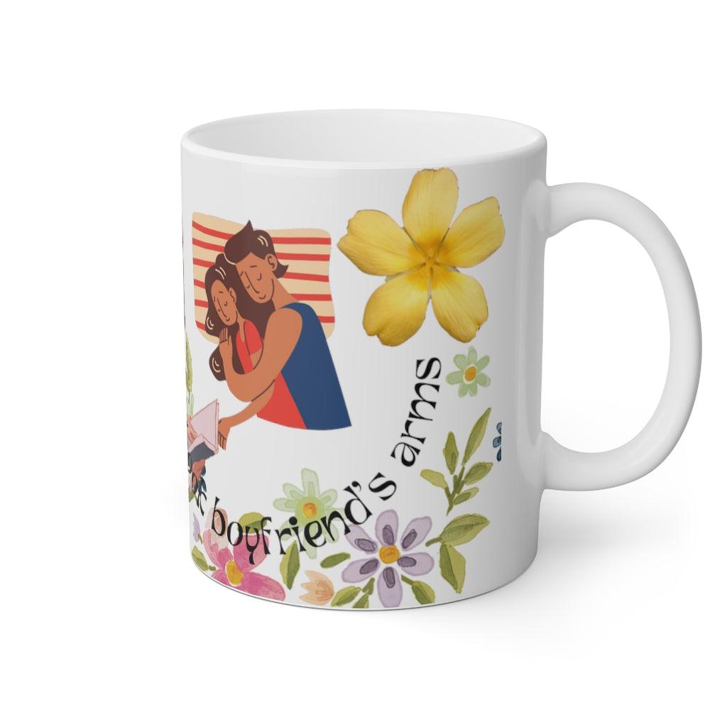 Book Boyfriend White Mug, 11oz - Aprilathomas