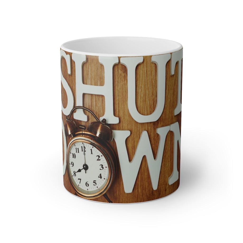 Shut Down Mug, 11oz - Aprilathomas