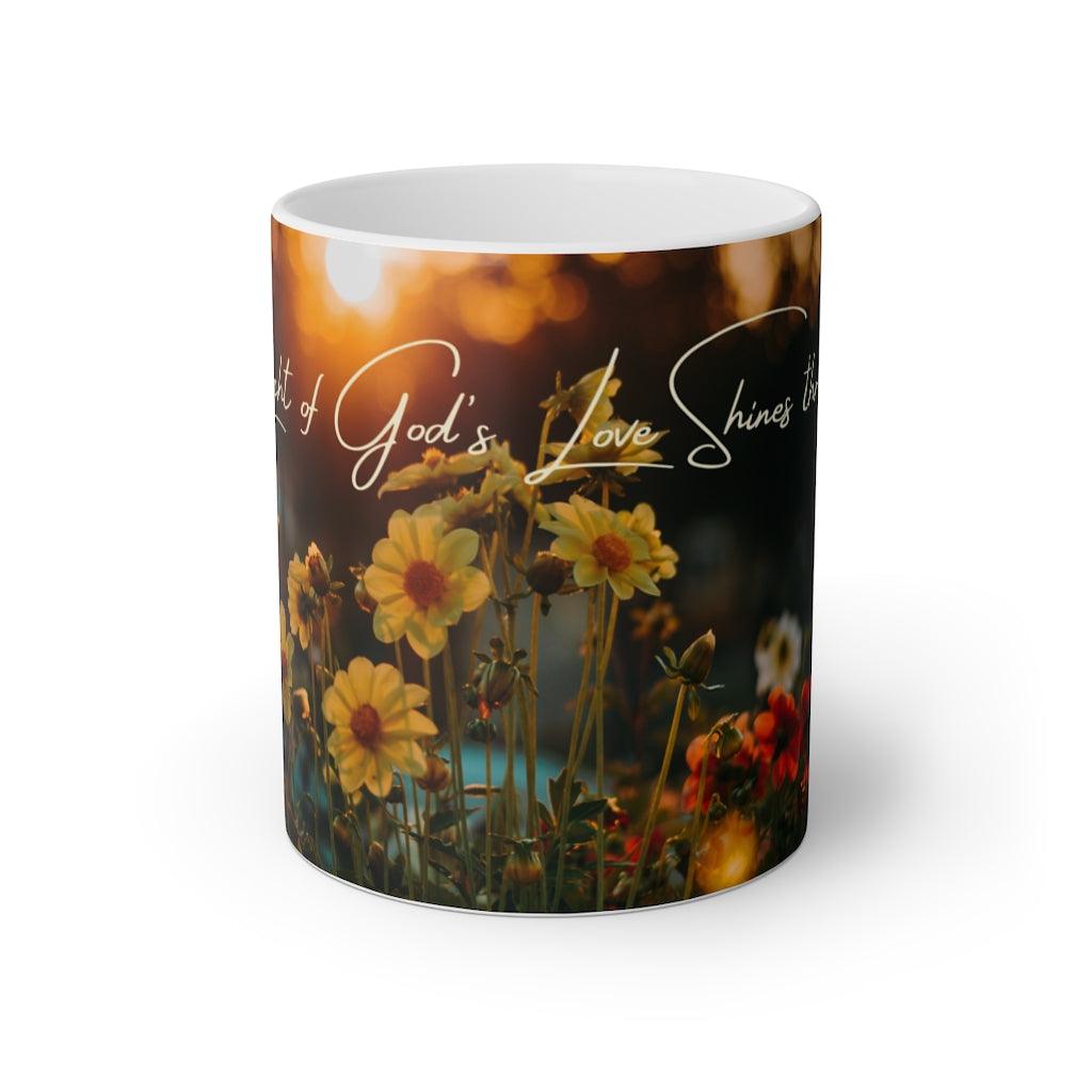 The Light of God Shines Through  Mug, 11oz - Aprilathomas